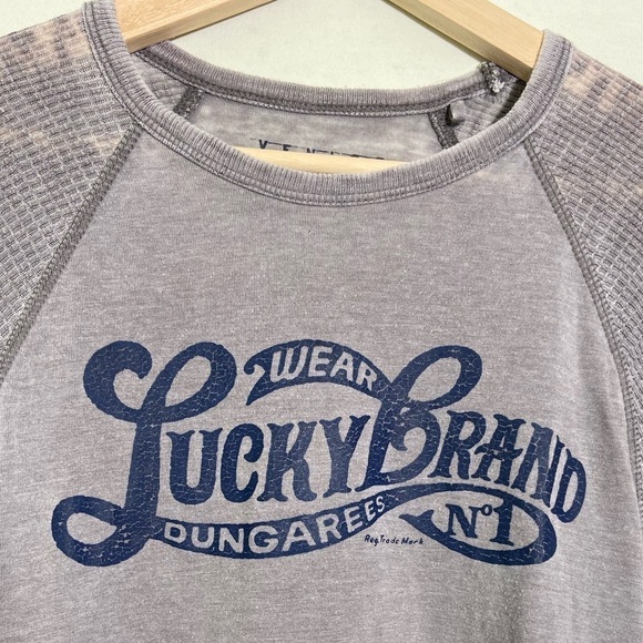 Lucky brand Venice burnout long sleeve thermal top - Picture 5 of 6